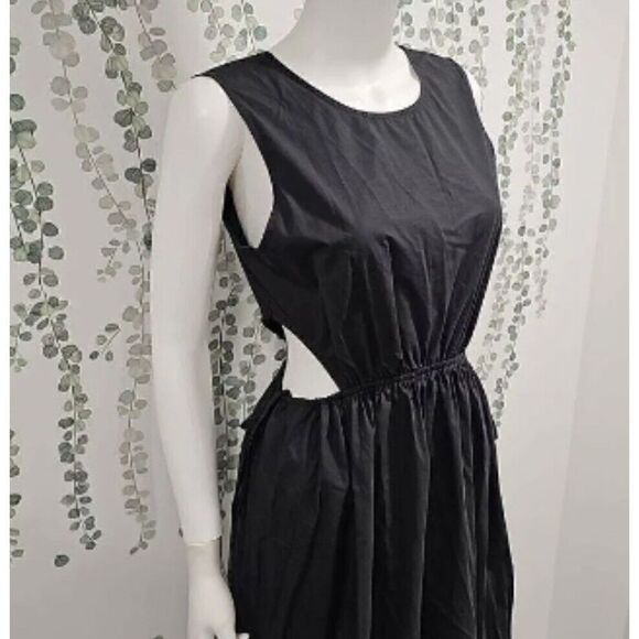 Rails Yvette Cutout Organic MIDI Black Dress Size 2X. NWT. Retails $228.00 - Picture 3 of 5